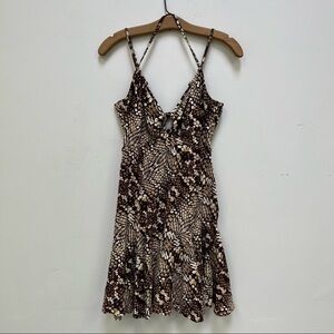 Just Cavalli Reptile Print Mini Dress